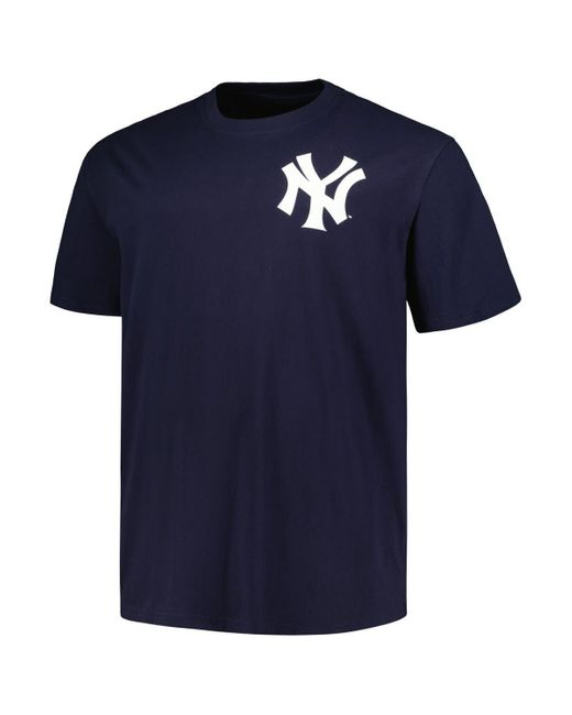 Mickey Mantle New York Yankees Profile Big & Tall Cooperstown Collection  Player Name & Number T-Shirt - Navy