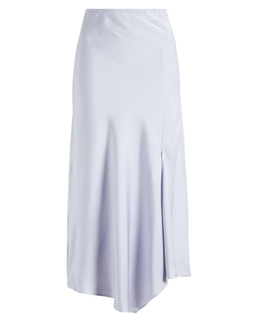 All In Favor White Satin Midi Skirt In At Nordstrom, Size X-large