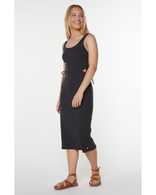 Roxy Black Surf Stoked Midi Dress
