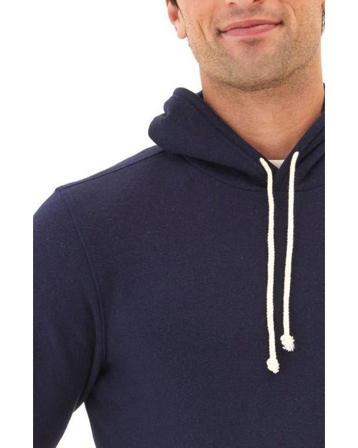 Threads For Thought Blue Fleece Pullover Hoodie for men