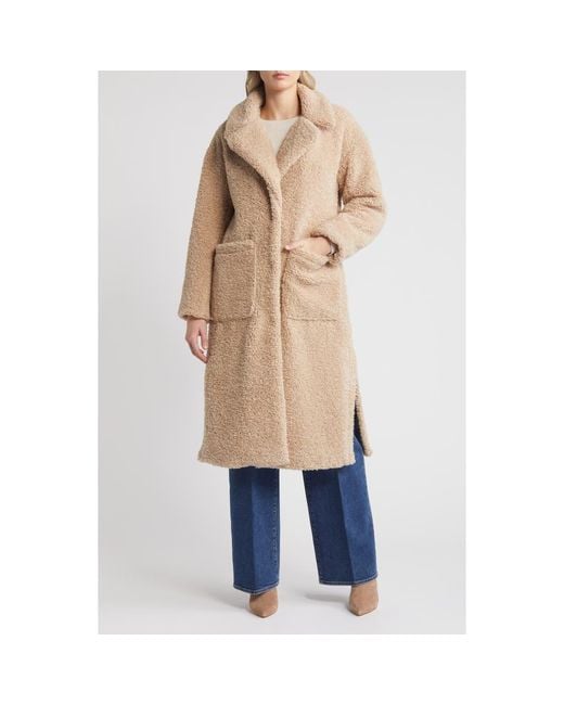 Faux shearling teddy coat 2025