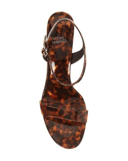 Jeffrey Campbell Brown Go-There Block Heel Sandal