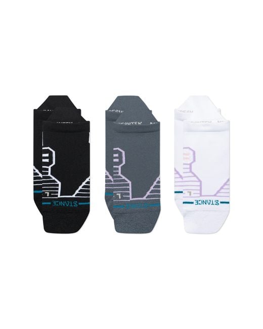 Stance Black Assorted 3-Pack Ankle Socks