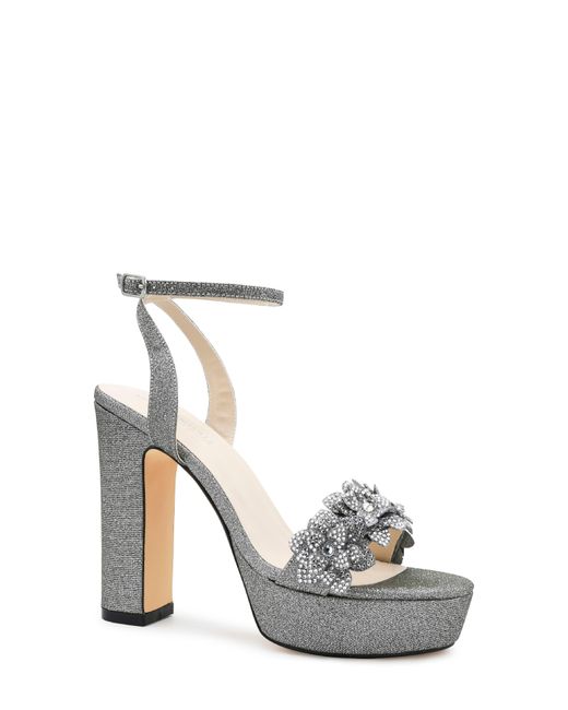 Touch Ups White Lily Ankle Strap Platform Sandal