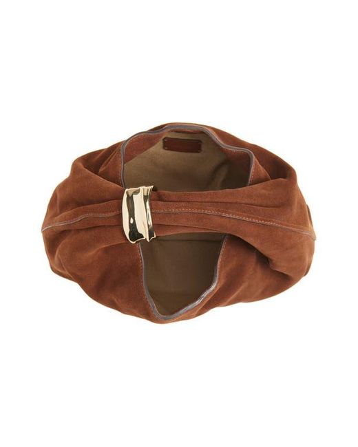 Madewell Brown The Suede Mini Ring Pouch