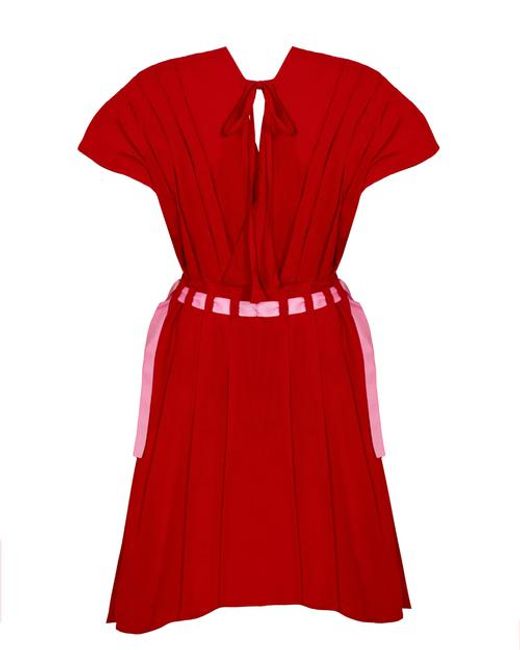 Haveli Red Amma Ribbon Dress