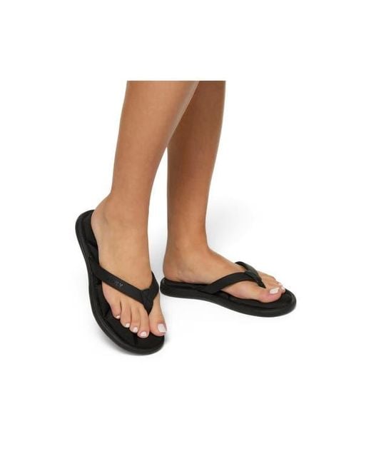 Roxy Black Rays Flip Flop