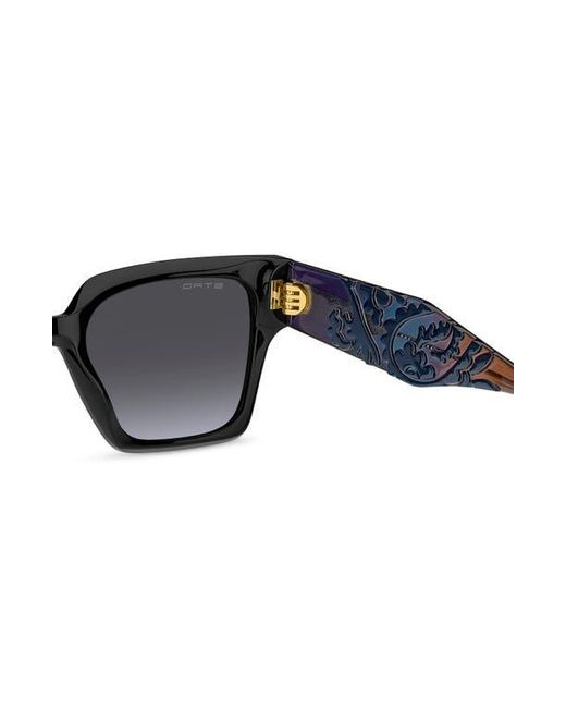 Etro Black 55Mm Gradient Rectangular Sunglasses