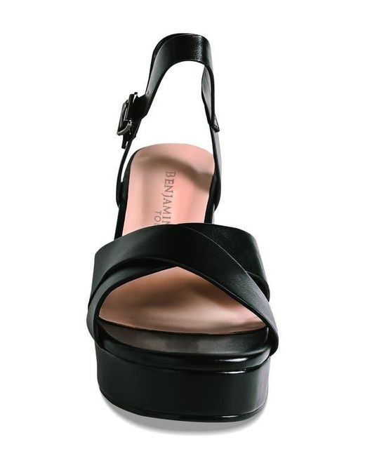 Touch Ups Black Toby Ankle Strap Platform Sandal