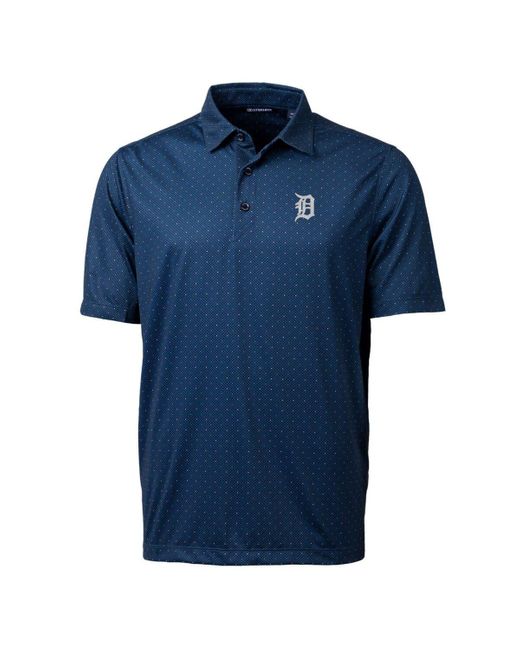 Cutter & Buck Blue Detroit Tigers Big & Tall Pike Double Dot Stretch Polo At Nordstrom for men
