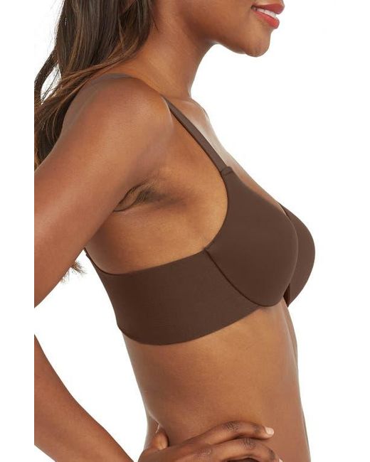 Spanx Brown Spanxsmooth Bra-Llelujah! Underwire Lightly Lined Full Coverage Bra