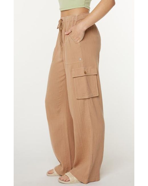 Roxy Natural Precious Cargo Beach Cotton Gauze Pants