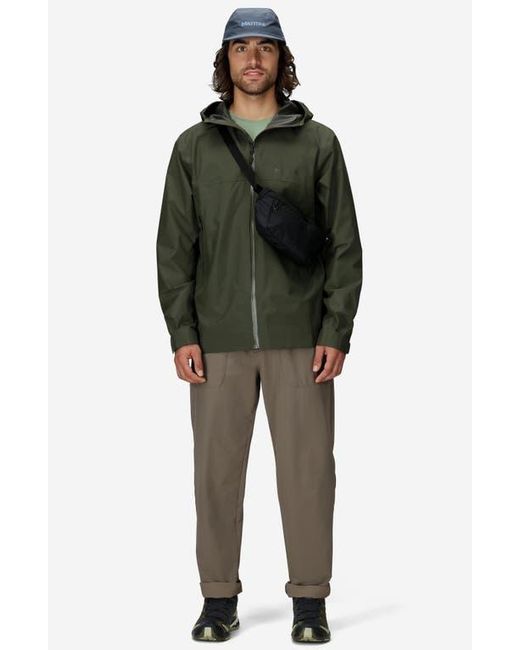 Marmot Green Minimalist Pertex Waterproof Hooded Jacket for men