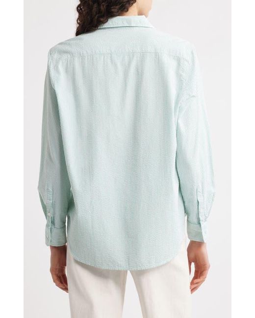 Frank & Eileen Blue Eileen Stripe Relaxed Button-Up Shirt