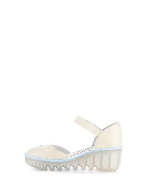 Fly London White Biso Wedge Pump
