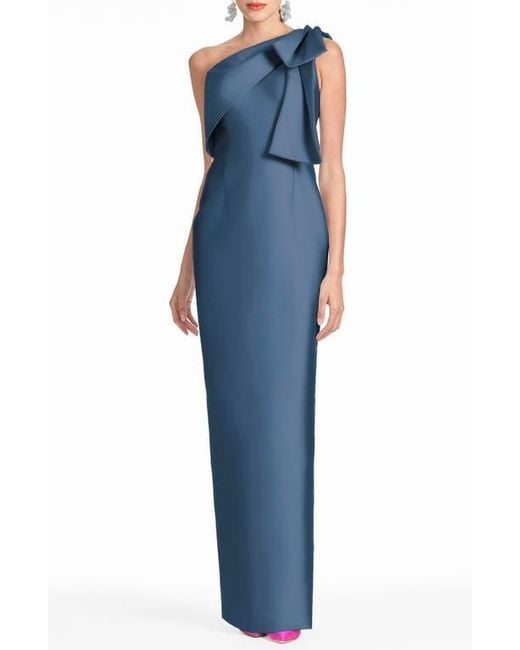 Sachin & Babi Women's Blue Bonnie Bow Shoulder Gown - www.disolcolor.com Sachin & Babi Women's Blue Bonnie Bow Shoulder Gown - www.disolcolor.com