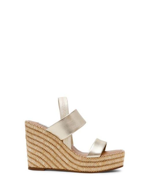 Steve Madden Metallic Contessa Espadrille Platform Wedge Sandal