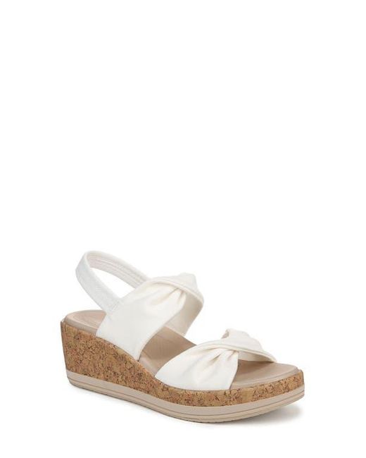 Bzees White Riley Slingback Wedge