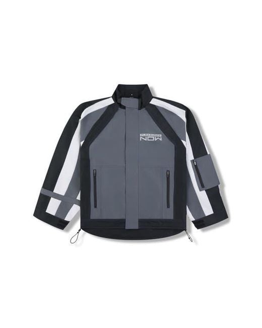 Pleasures Blue Tactical Moto Jacket for men