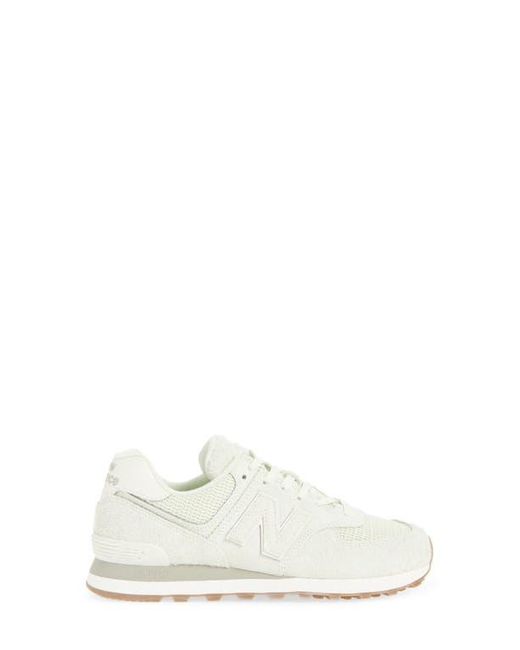 New Balance White 574 Sneaker