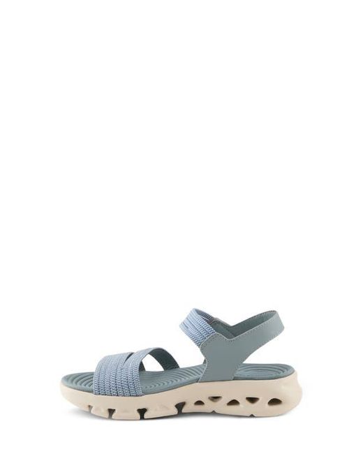 Flexus by Spring Step Blue Garlina Platform Wedge Sandal
