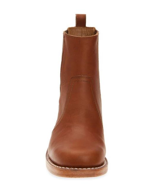 Frye Brown Campus Platform Chelsea Boot