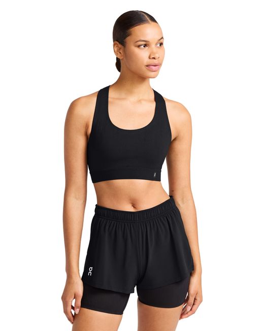 On Shoes Black Pace Sports Bra