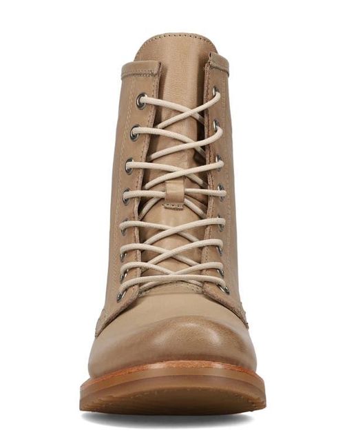 Frye Brown Veronica Flex Combat Boot
