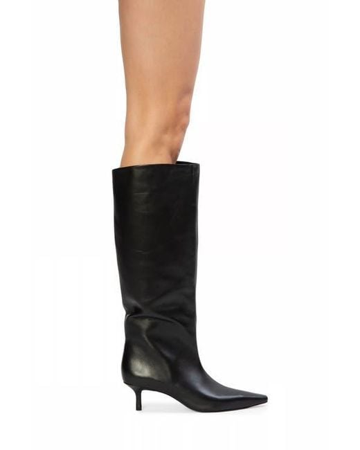 Black Suede Studio Black Sutton 50 Knee-High Boot