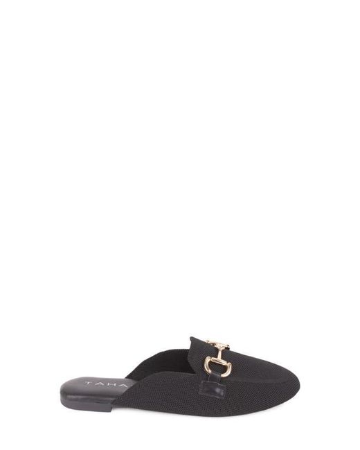 Tahari White Augustine Bit Loafer Mule