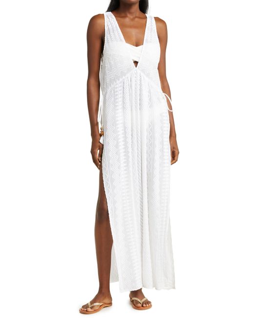 Ramy Brook Benny Cotton Coverup Maxi Dress in White Lyst