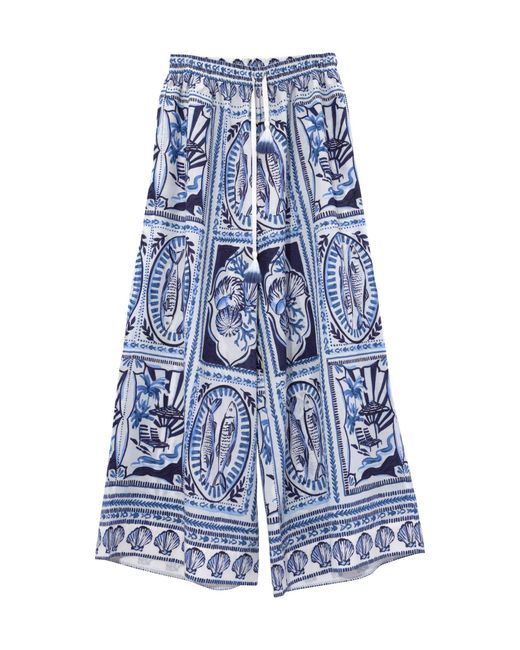 Echo Blue Montauk Tile Pants