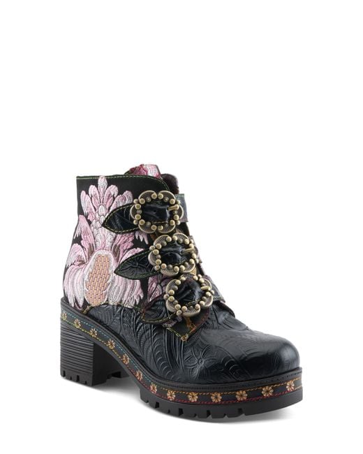 Spring Step Black Brazza Bootie