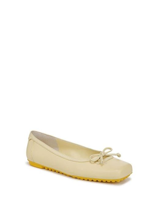 Franco Sarto White Imara Square Toe Ballet Flat