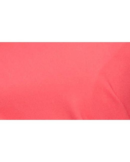 Alex Evenings Pink Floral Strap Ruffle Detail Stretch Crepe Gown