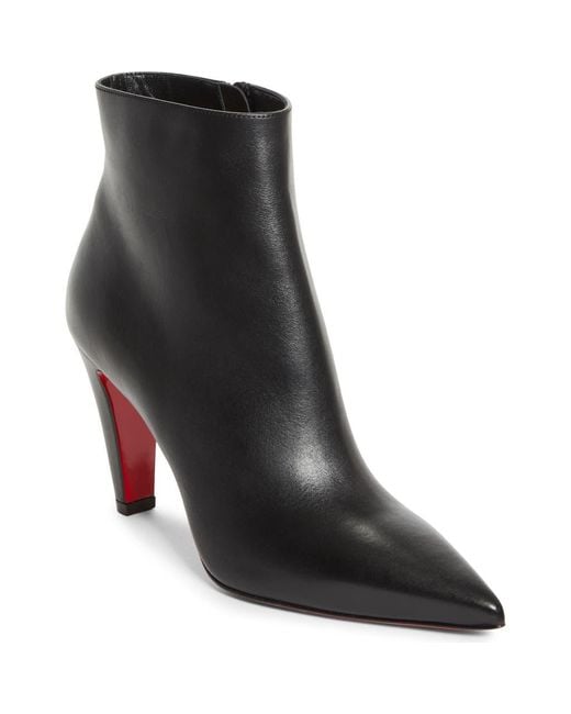 Christian Louboutin Black Vibella Pointed Toe Bootie