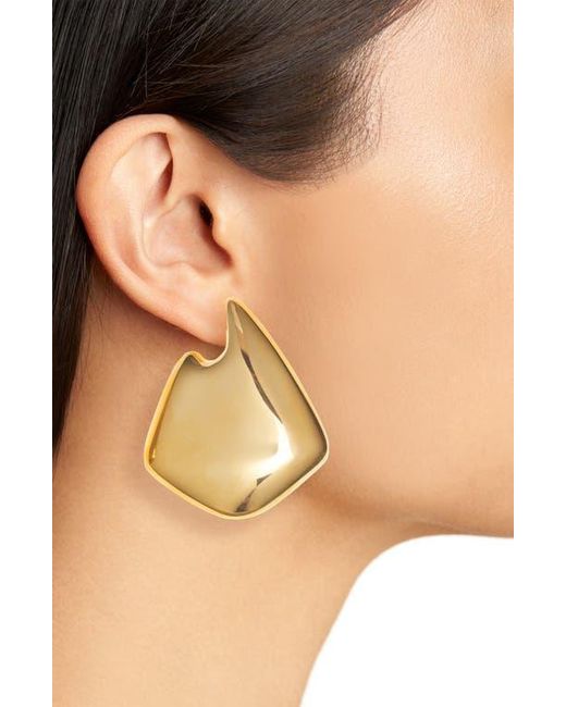Bottega Veneta Metallic Small Vahuo Fin Earrings