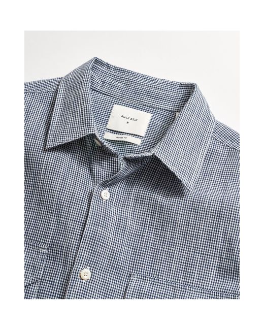 Billy Reid Gray Creek Microcheck Button-up Shirt for men