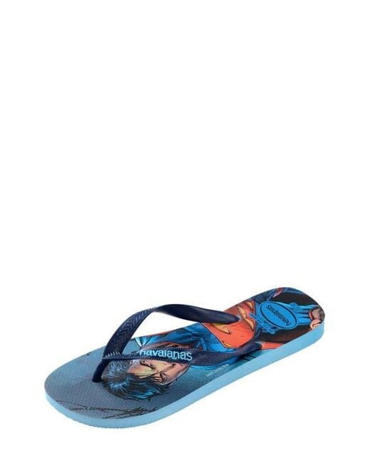 Havaianas Blue X Dc Comics Top Heroes Flip Flop for men