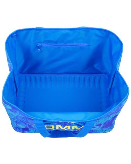 Tommy Bahama Blue Water-Repellent Tote With Pouch Tropical Floral Print