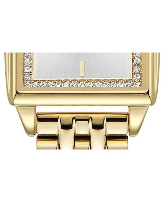 Olivia Burton Metallic Classics Rectangular Bracelet Watch, 20Mm