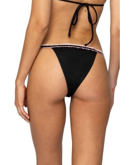 Edikted Black Mandy Bikini Bottoms