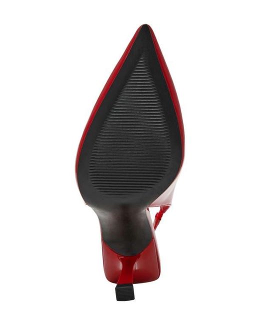 Anne Klein Red Itzy Pointed Toe Slingback Pump