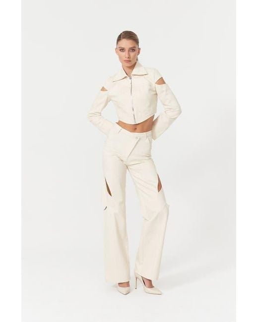 Jendue Natural Chaby Cut Out Jacket