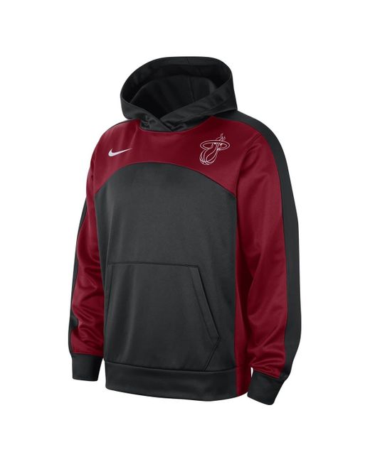 Nike /red Miami Heat Authentic Starting Five Force Performance Pullover ...