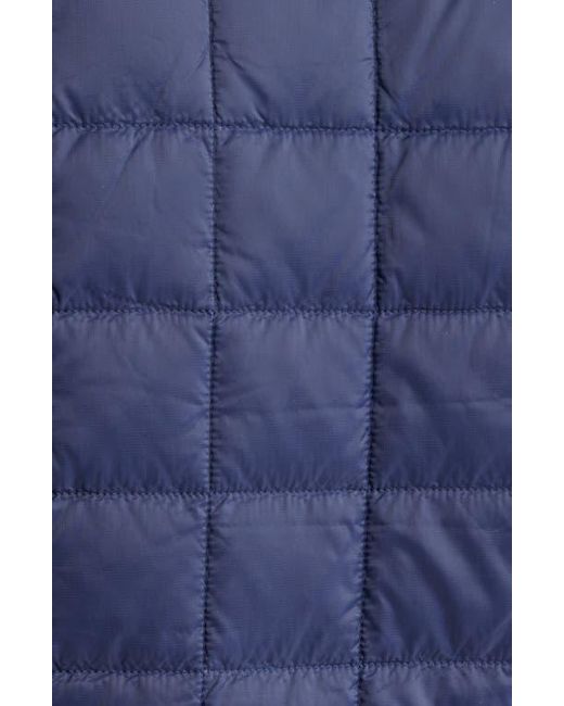 Taion Blue Reversible Fleece Down Jacket for men