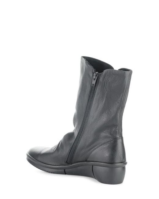 Softinos Black Rott Wedge Boot