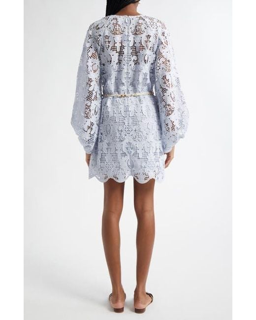 chinese dress ladies GANNI antique off-white ruffled lace blouse – BOREAL REBORN main image 0