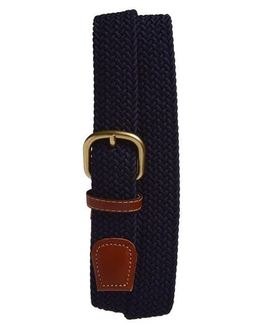 Noah NYC Blue Elastic Belt for men