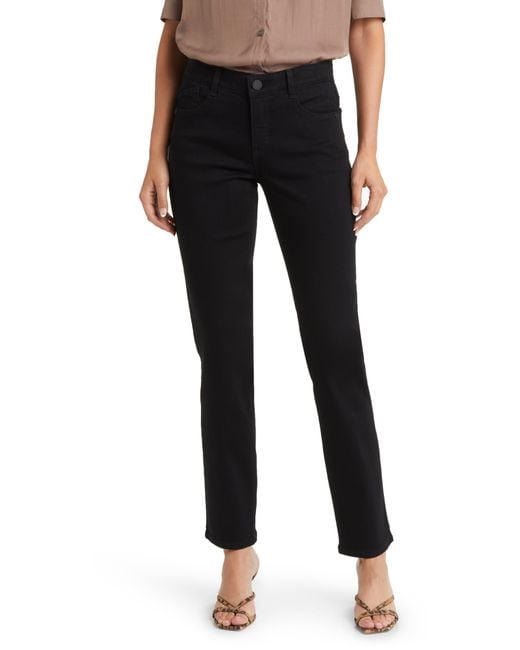 Wit & Wisdom Black Sawyer Straight Leg Jeans